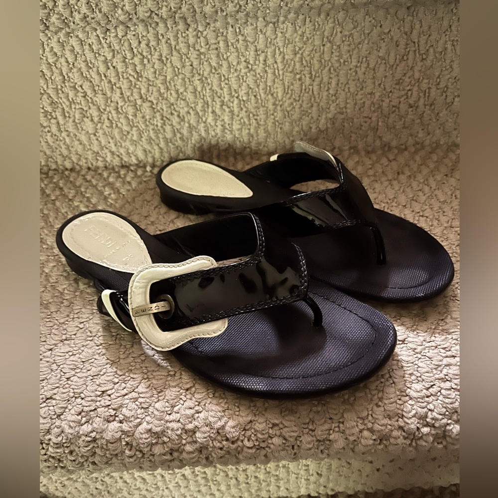 Fendi B buckle slides flip flops sandals